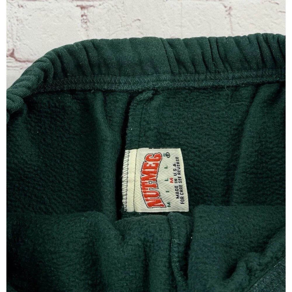 Vintage 90s Nutmeg Mills Green Bay Packers Baggy Comfy Sweatpants Green NFL - M